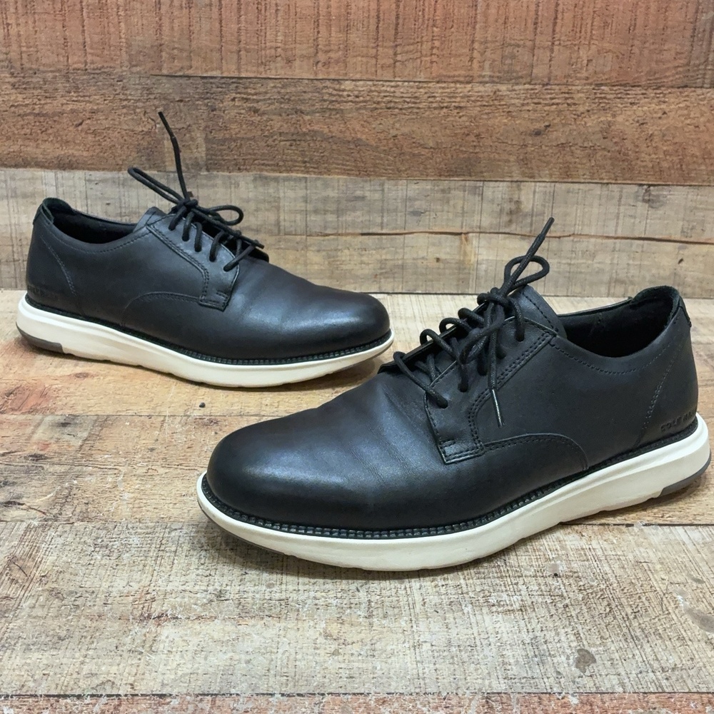 Cole Haan Shoes Mens Size 10.5 M 44.5 Black Leather Casual Sneaker C38157